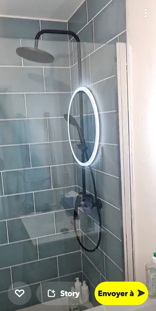 Douche carrelée sur mesure